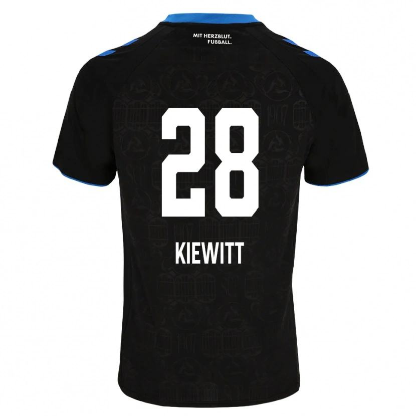 Danxen Dames Lucas Kiewitt #28 Zwart Wit Rood Thuisshirt Thuistenue 2026/27 T-Shirt België