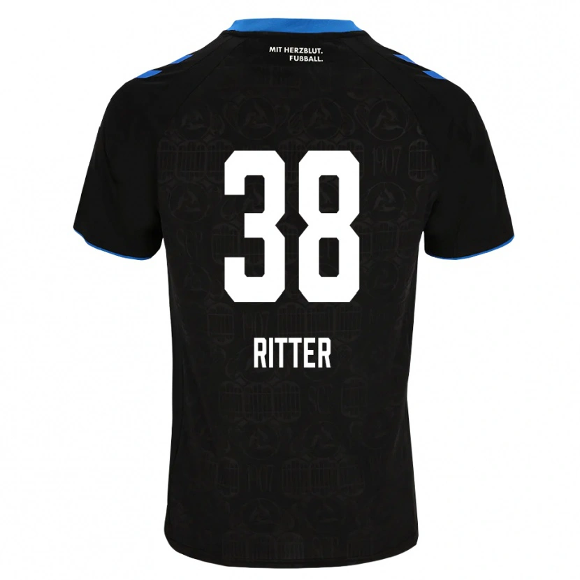 Danxen Dames Max Ritter #38 Zwart Wit Rood Thuisshirt Thuistenue 2026/27 T-Shirt België