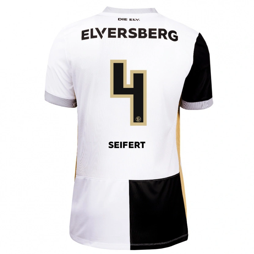 Danxen Dames Luis Seifert #4 Zwart Wit Bruin Thuisshirt Thuistenue 2026/27 T-Shirt België