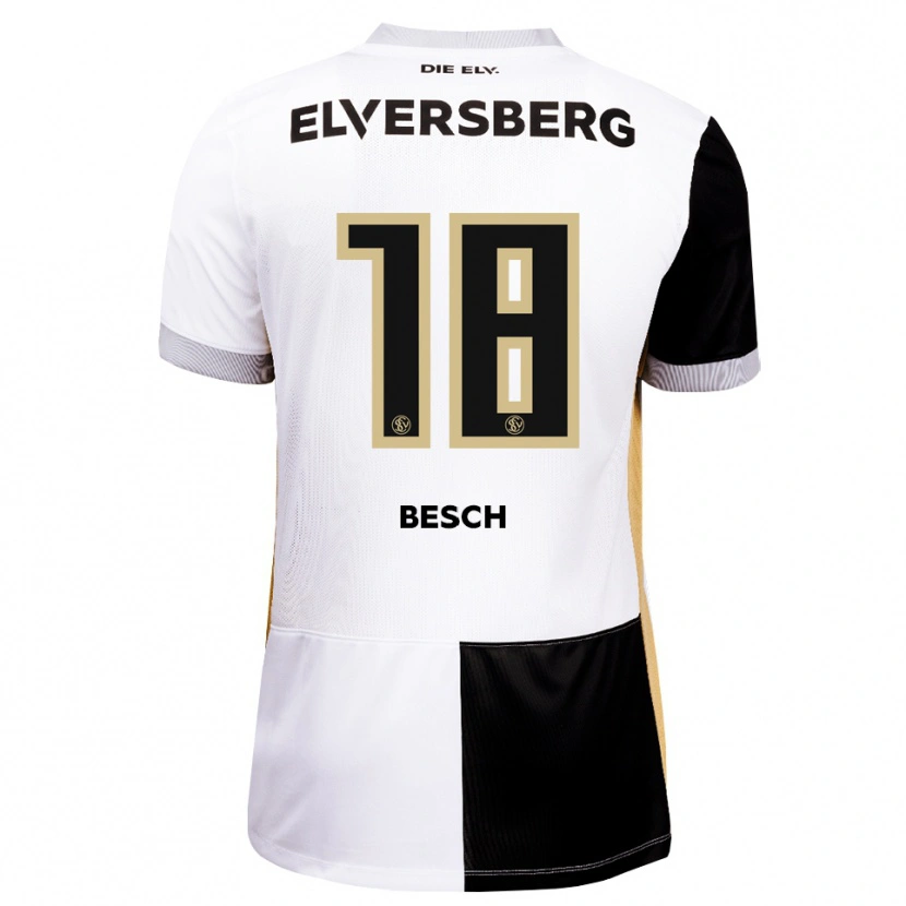 Danxen Dames Philipp Besch #18 Zwart Wit Bruin Thuisshirt Thuistenue 2026/27 T-Shirt België