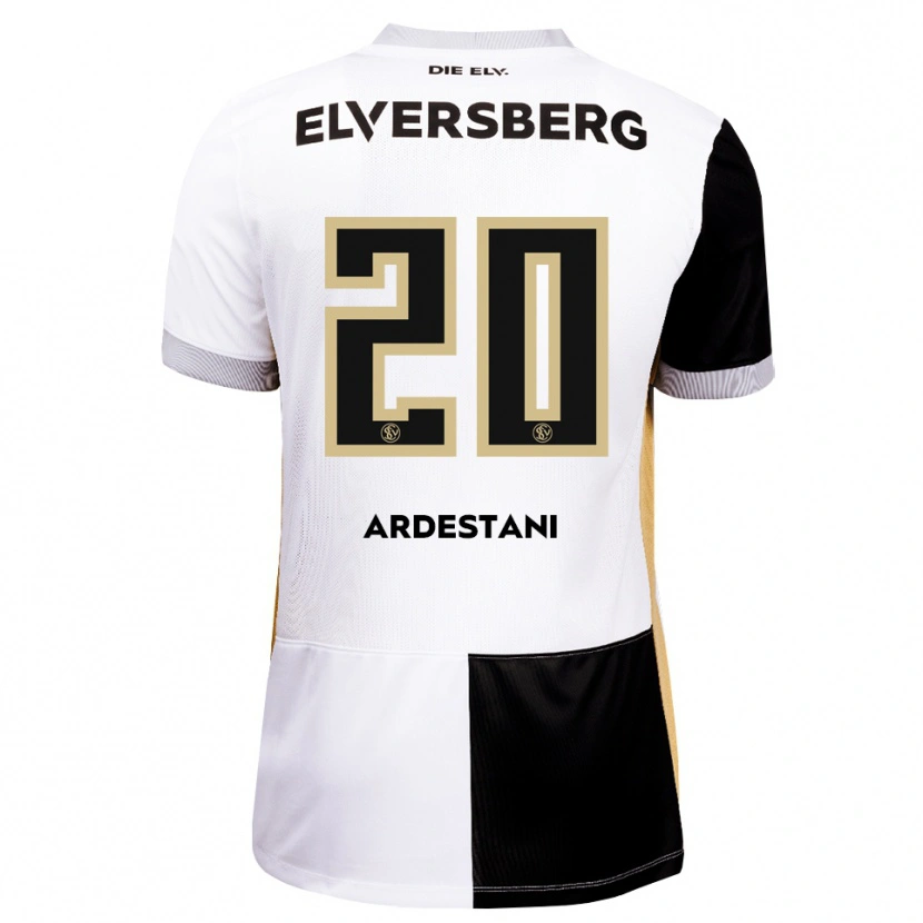 Danxen Dames Arman Ardestani #20 Zwart Wit Bruin Thuisshirt Thuistenue 2026/27 T-Shirt België