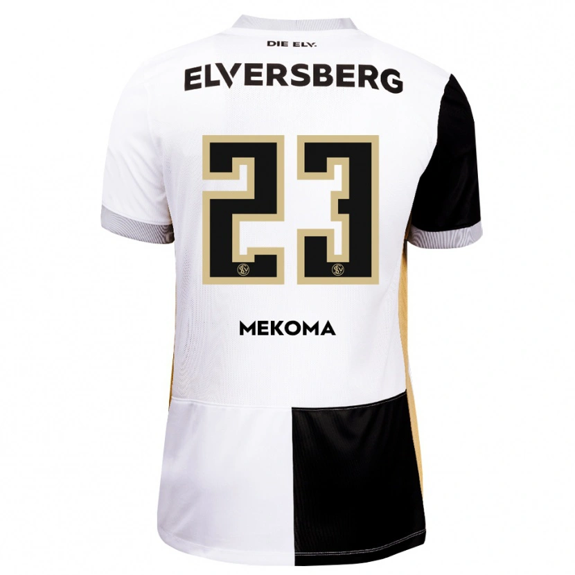 Danxen Dames Jamal Mekoma #23 Zwart Wit Bruin Thuisshirt Thuistenue 2026/27 T-Shirt België