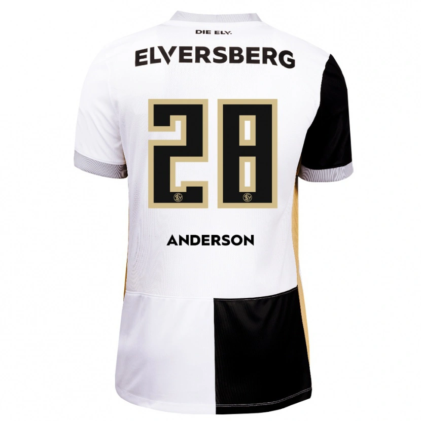 Danxen Dames Mira Anderson #28 Zwart Wit Bruin Thuisshirt Thuistenue 2026/27 T-Shirt België