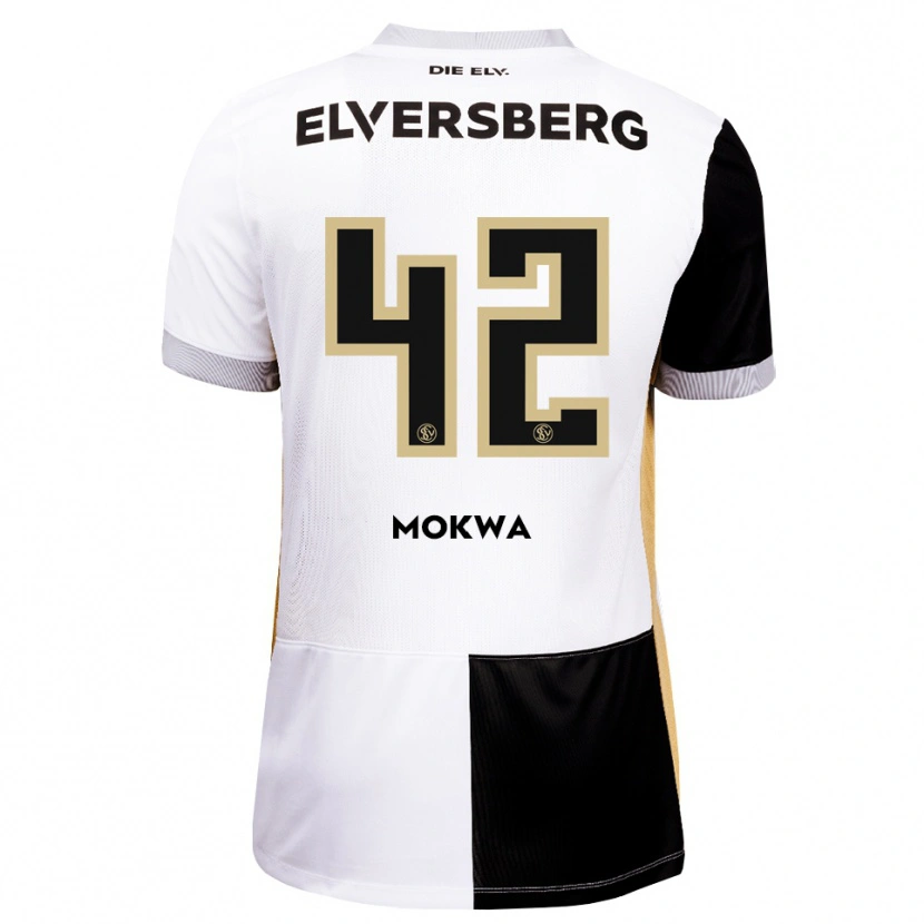 Danxen Dames David Mokwa #42 Zwart Wit Bruin Thuisshirt Thuistenue 2026/27 T-Shirt België