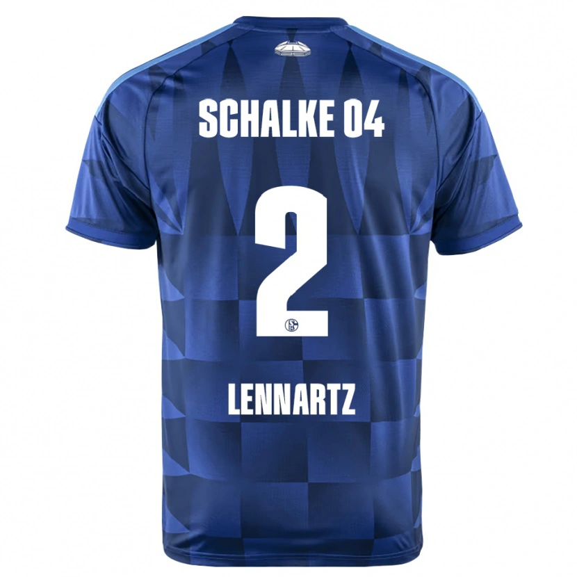 Danxen Dames Max Lennartz #2 Donkerblauw Geel Wit Thuisshirt Thuistenue 2026/27 T-Shirt België