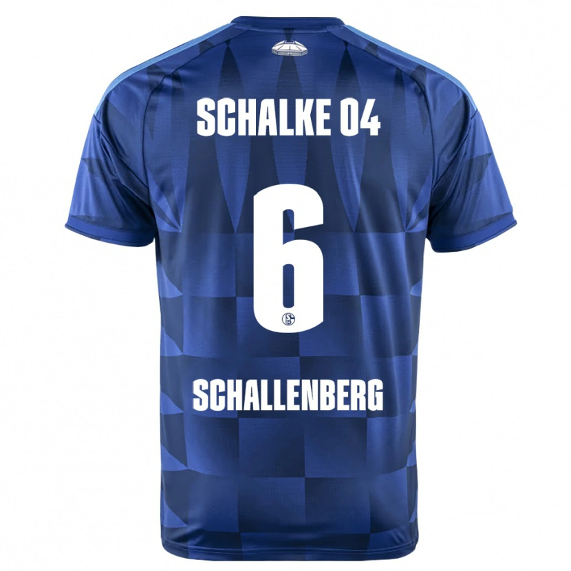 Danxen Dames Ron Schallenberg #6 Donkerblauw Geel Wit Thuisshirt Thuistenue 2026/27 T-Shirt België