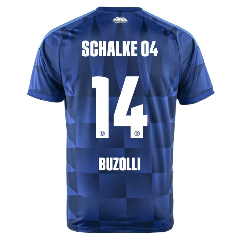 Danxen Dames Andri Buzolli #14 Donkerblauw Geel Wit Thuisshirt Thuistenue 2026/27 T-Shirt België