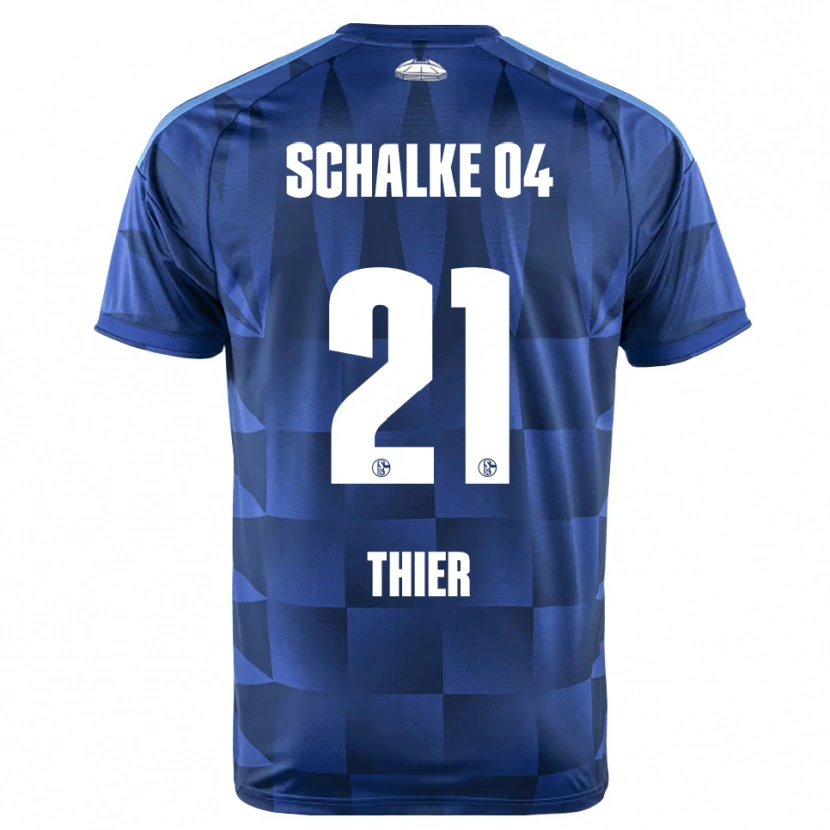 Danxen Dames Silas Thier #21 Donkerblauw Geel Wit Thuisshirt Thuistenue 2026/27 T-Shirt België