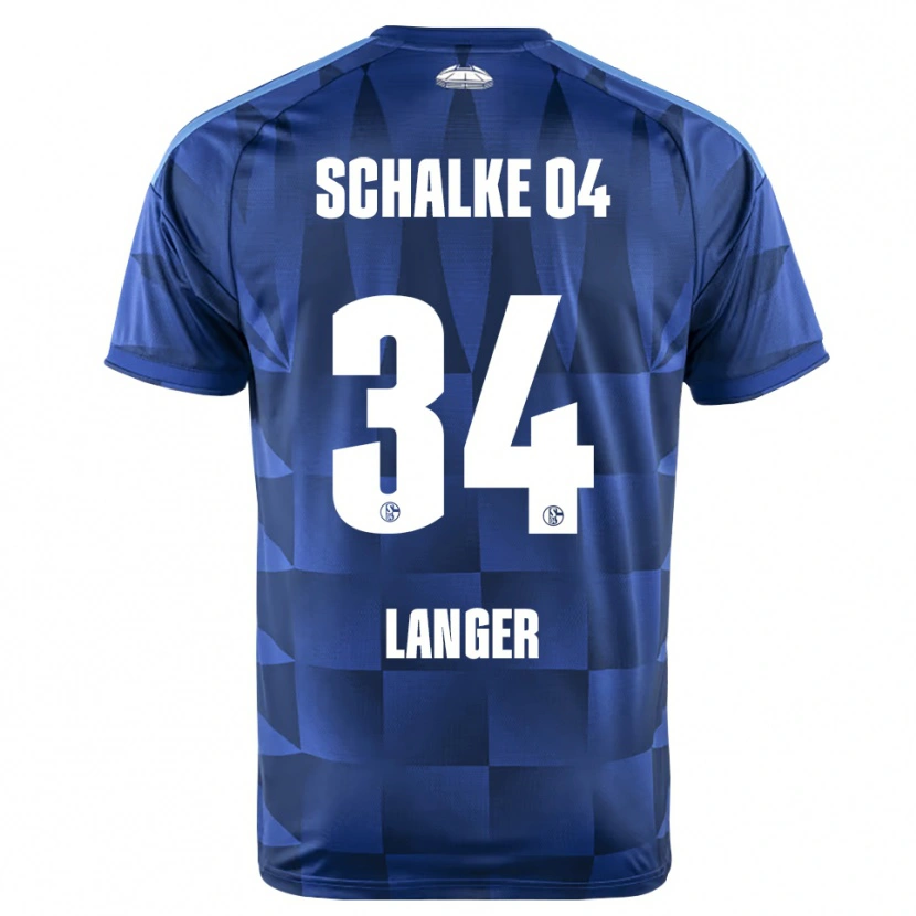 Danxen Dames Michael Langer #34 Donkerblauw Geel Wit Thuisshirt Thuistenue 2026/27 T-Shirt België