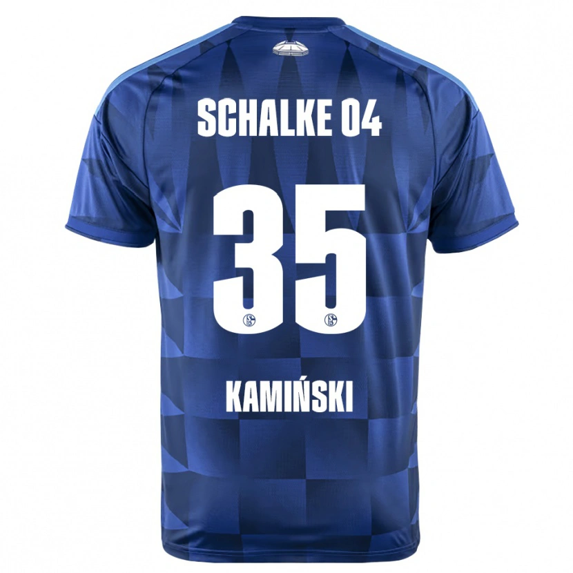 Danxen Dames Marcin Kaminski #35 Donkerblauw Geel Wit Thuisshirt Thuistenue 2026/27 T-Shirt België
