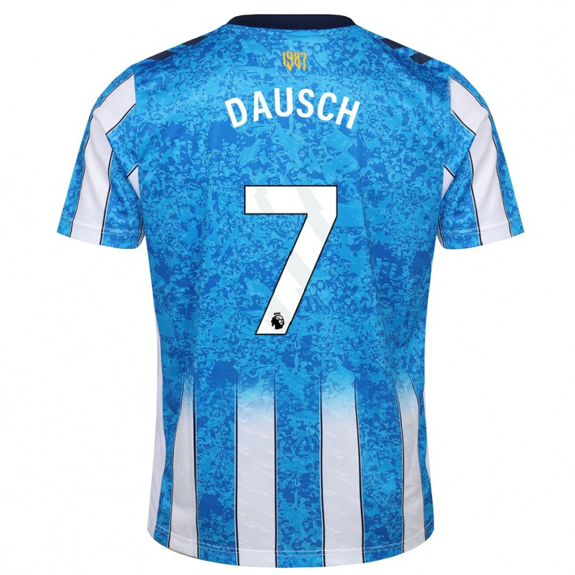 Danxen Dames Aidan Dausch #7 Wit Blauw Oranje Thuisshirt Thuistenue 2026/27 T-Shirt België