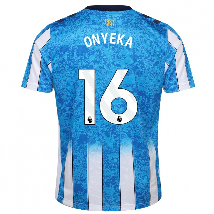 Danxen Dames Frank Onyeka #16 Wit Blauw Oranje Thuisshirt Thuistenue 2026/27 T-Shirt België
