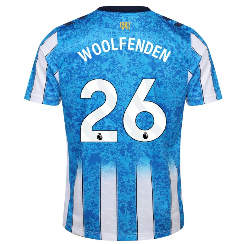 Danxen Dames Luke Woolfenden #26 Wit Blauw Oranje Thuisshirt Thuistenue 2026/27 T-Shirt België