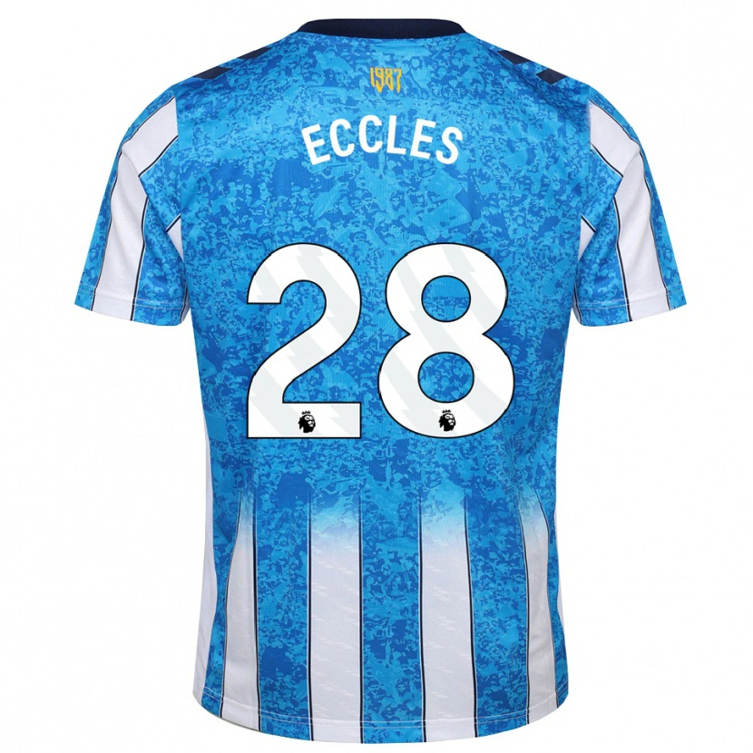 Danxen Dames Josh Eccles #28 Wit Blauw Oranje Thuisshirt Thuistenue 2026/27 T-Shirt België