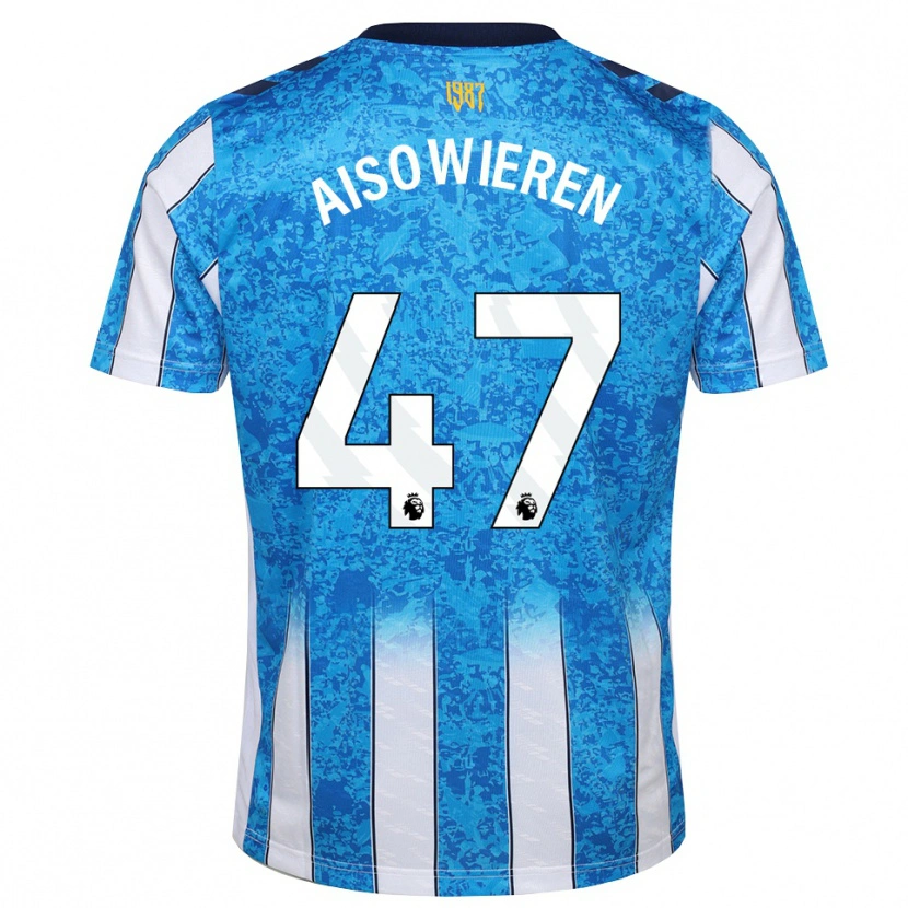 Danxen Dames Evan Eghosa Aisowieren #47 Wit Blauw Oranje Thuisshirt Thuistenue 2026/27 T-Shirt België