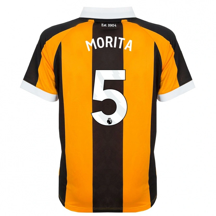 Danxen Dames Hidemasa Morita #5 Oranje Zwart Wit Thuisshirt Thuistenue 2026/27 T-Shirt België