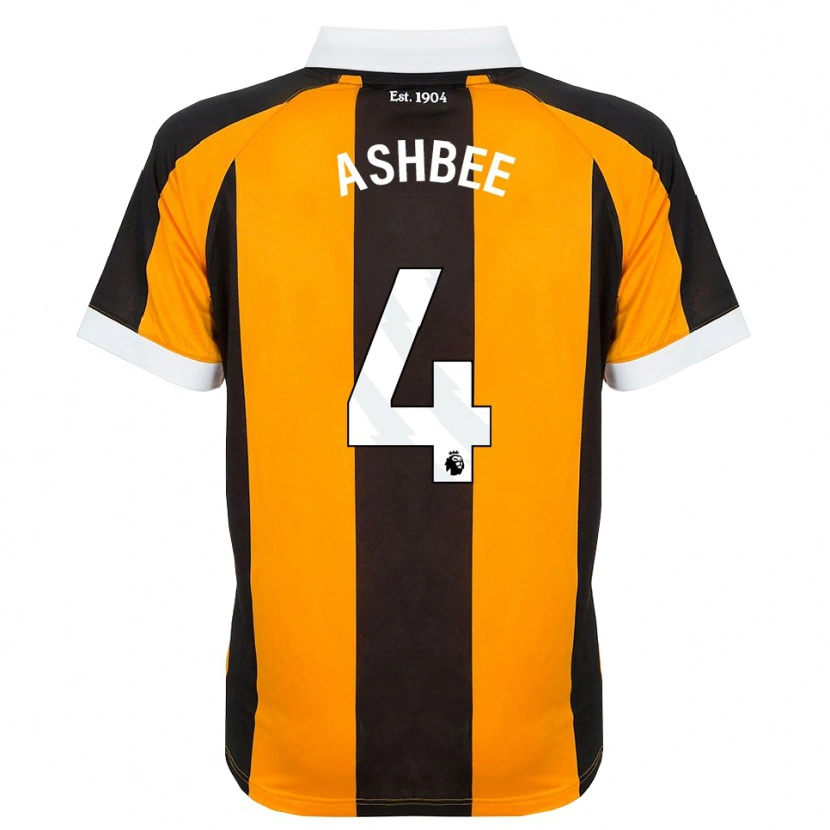 Danxen Dames Stanley Ashbee #4 Oranje Zwart Wit Thuisshirt Thuistenue 2026/27 T-Shirt België