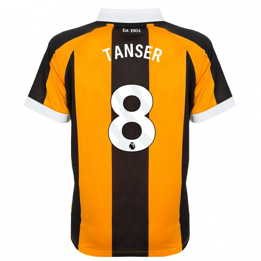 Danxen Dames Ellie Tanser #8 Oranje Zwart Wit Thuisshirt Thuistenue 2026/27 T-Shirt België