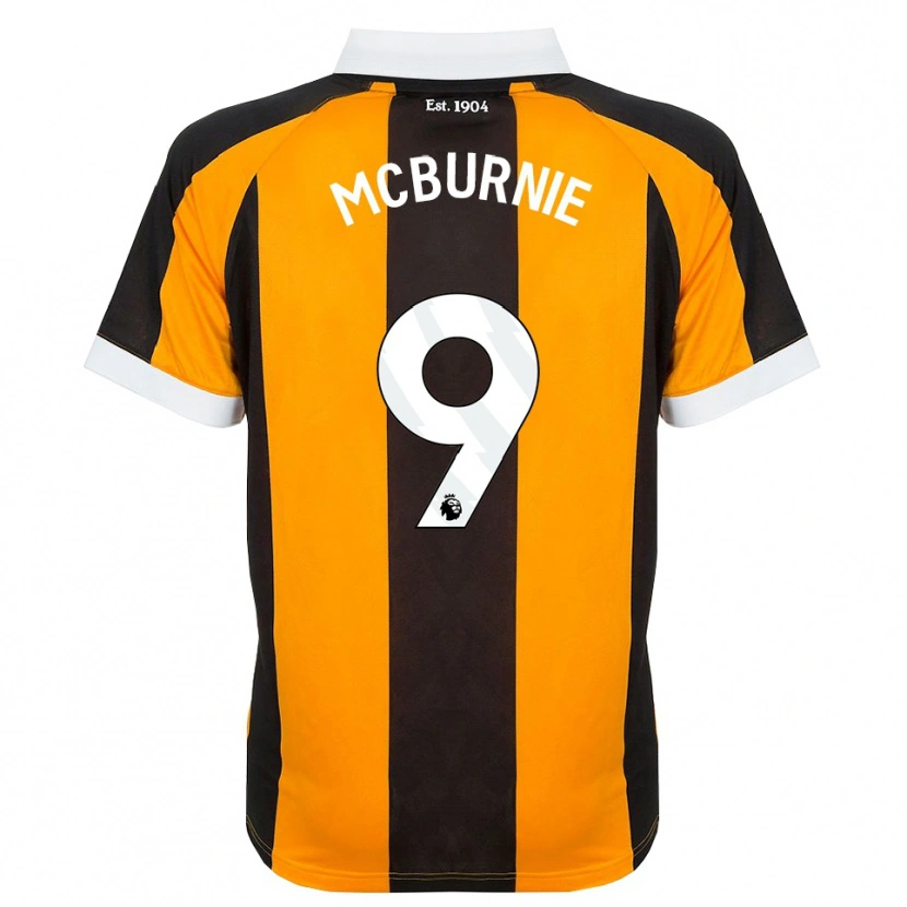 Danxen Dames Oli Mcburnie #9 Oranje Zwart Wit Thuisshirt Thuistenue 2026/27 T-Shirt België