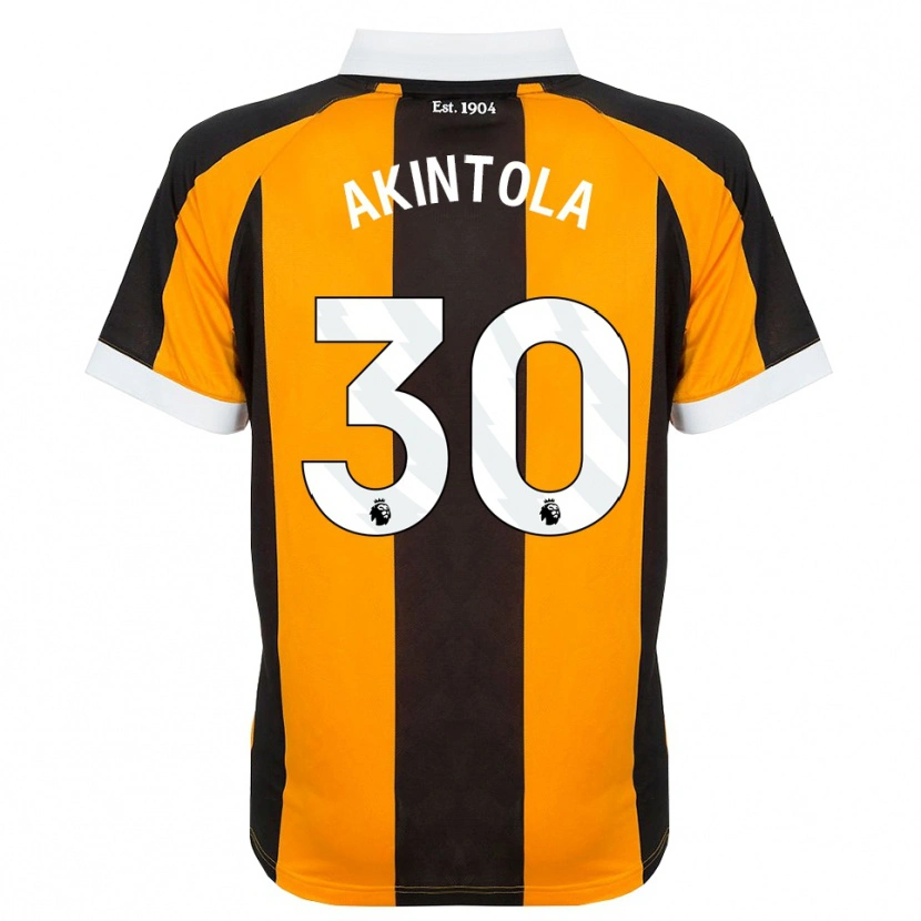 Danxen Dames David Akintola #30 Oranje Zwart Wit Thuisshirt Thuistenue 2026/27 T-Shirt België