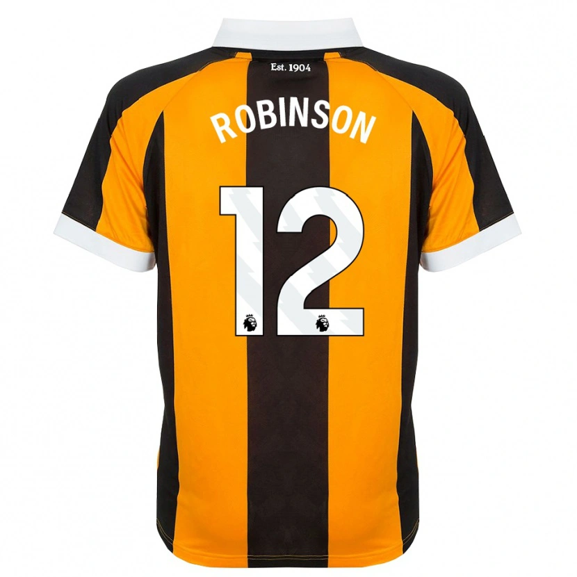 Danxen Dames Ben Robinson #12 Oranje Zwart Wit Thuisshirt Thuistenue 2026/27 T-Shirt België