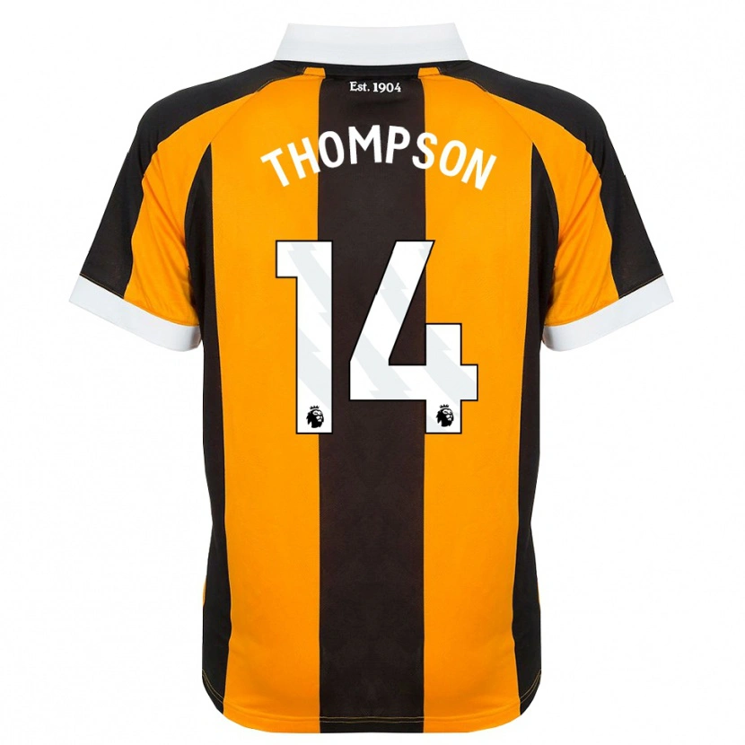 Danxen Dames Katie Thompson #14 Oranje Zwart Wit Thuisshirt Thuistenue 2026/27 T-Shirt België