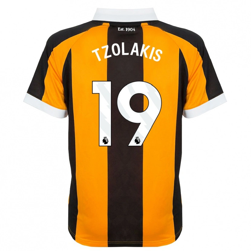 Danxen Dames Konstantinos Tzolakis #19 Oranje Zwart Wit Thuisshirt Thuistenue 2026/27 T-Shirt België
