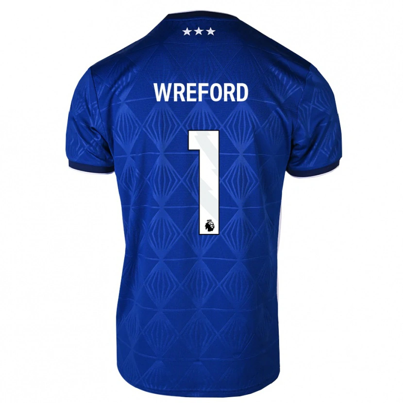 Danxen Dames Ruben Wreford #1 Mediumblue Wit Rood Thuisshirt Thuistenue 2026/27 T-Shirt België