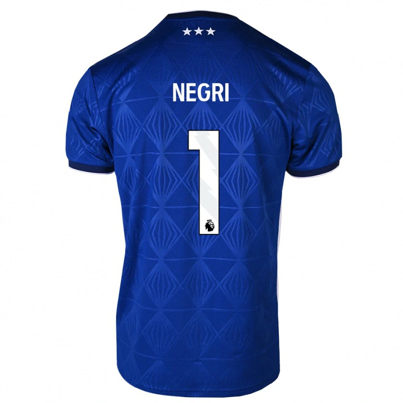 Danxen Dames Natalia Negri #1 Mediumblue Wit Rood Thuisshirt Thuistenue 2026/27 T-Shirt België
