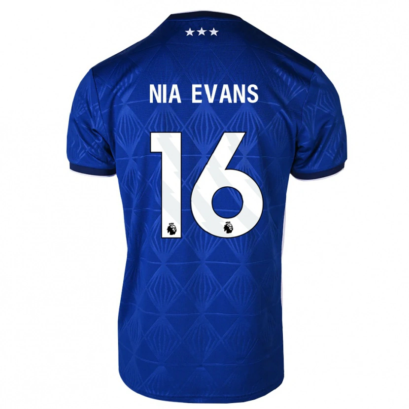 Danxen Dames Nia Evans #16 Mediumblue Wit Rood Thuisshirt Thuistenue 2026/27 T-Shirt België