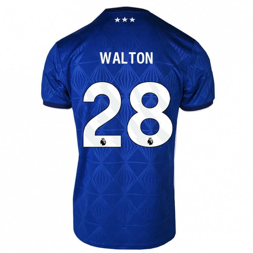 Danxen Dames Christian Walton #28 Mediumblue Wit Rood Thuisshirt Thuistenue 2026/27 T-Shirt België