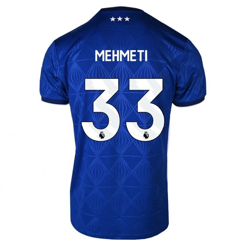 Danxen Dames Anis Mehmeti #33 Mediumblue Wit Rood Thuisshirt Thuistenue 2026/27 T-Shirt België