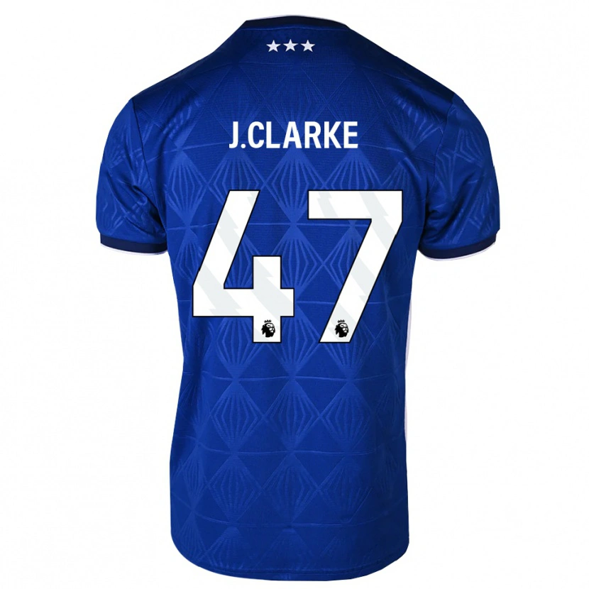 Danxen Dames Jack Clarke #47 Mediumblue Wit Rood Thuisshirt Thuistenue 2026/27 T-Shirt België