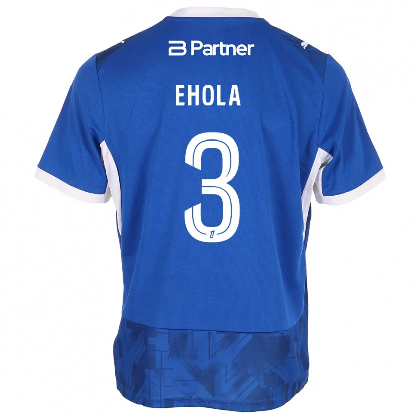 Danxen Dames Ange Ehola #3 Mediumblue Wit Thuisshirt Thuistenue 2026/27 T-Shirt België