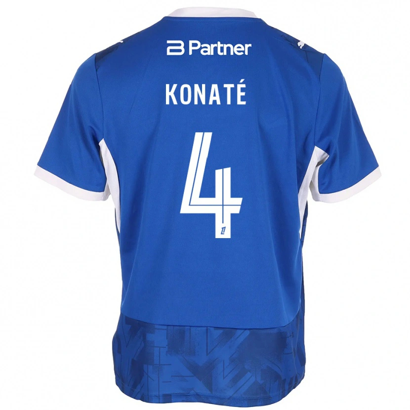 Danxen Dames Djibril Konaté #4 Mediumblue Wit Thuisshirt Thuistenue 2026/27 T-Shirt België