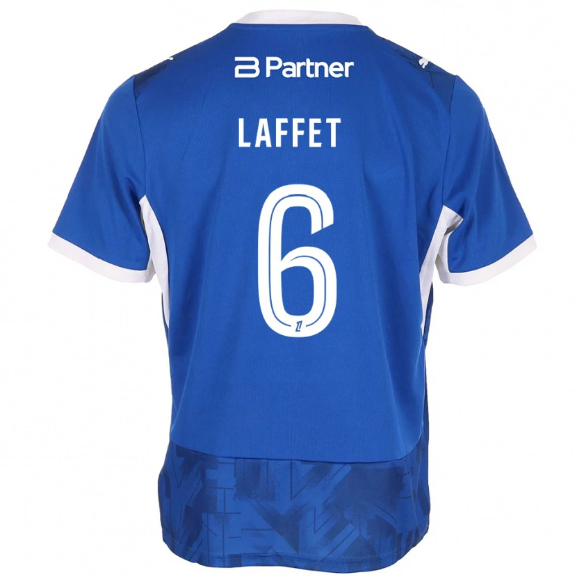 Danxen Dames Yves Laffet #6 Mediumblue Wit Thuisshirt Thuistenue 2026/27 T-Shirt België