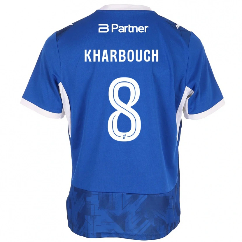 Danxen Dames Yanis Kharbouch #8 Mediumblue Wit Thuisshirt Thuistenue 2026/27 T-Shirt België