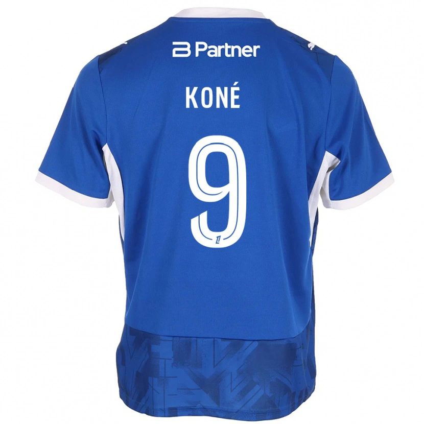 Danxen Dames Yacouba Koné #9 Mediumblue Wit Thuisshirt Thuistenue 2026/27 T-Shirt België