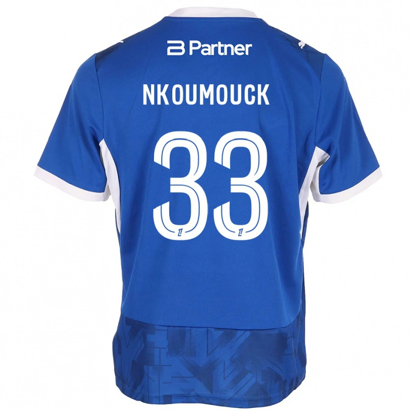 Danxen Dames Marc-Anthony Nkoumouck #33 Mediumblue Wit Thuisshirt Thuistenue 2026/27 T-Shirt België