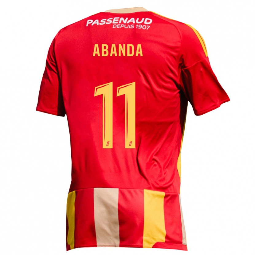 Danxen Dames Leroy Abanda #11 Geel Rood Groen Thuisshirt Thuistenue 2026/27 T-Shirt België