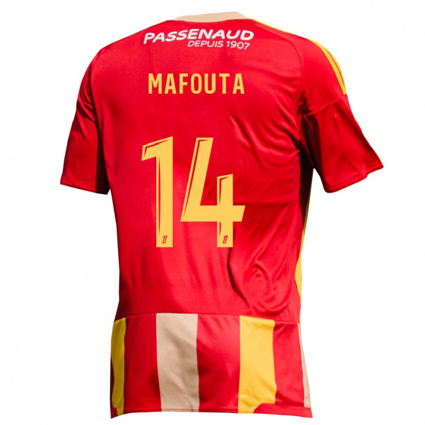 Danxen Dames Louis Mafouta #14 Geel Rood Groen Thuisshirt Thuistenue 2026/27 T-Shirt België