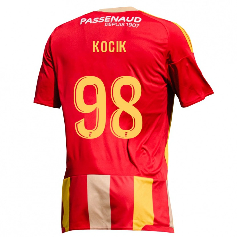 Danxen Dames Nicolas Kocik #98 Geel Rood Groen Thuisshirt Thuistenue 2026/27 T-Shirt België