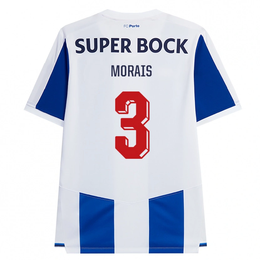 Danxen Dames Rodrigo Morais #3 Blauw Wit Rood Thuisshirt Thuistenue 2026/27 T-Shirt België