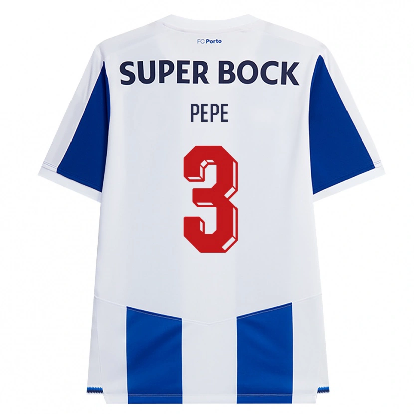 Danxen Dames Pepe #3 Blauw Wit Rood Thuisshirt Thuistenue 2026/27 T-Shirt België