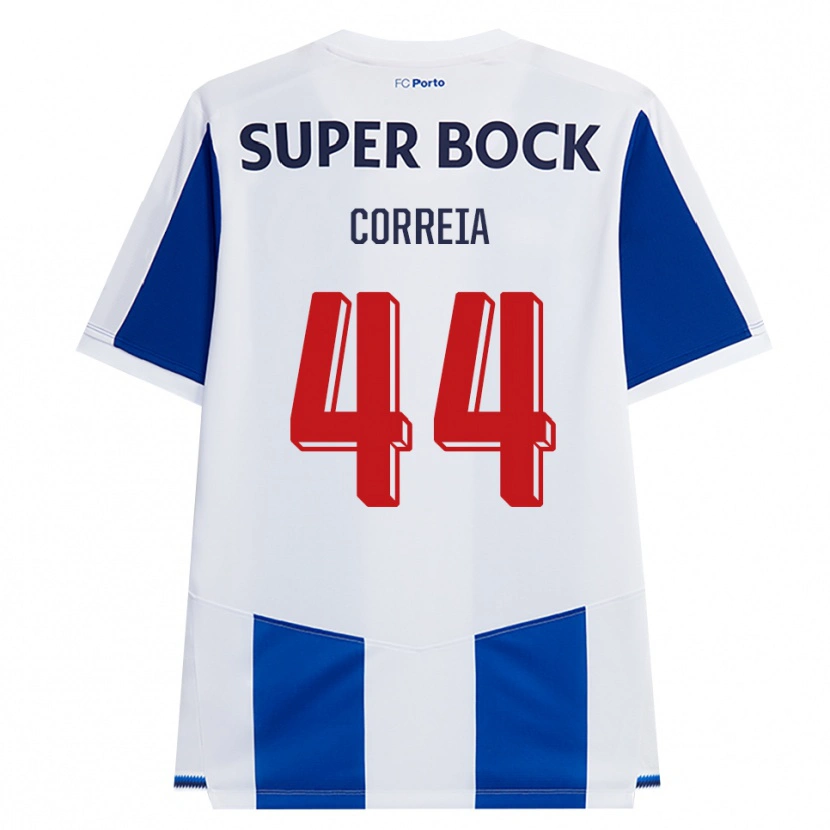 Danxen Dames Romain Correia #44 Blauw Wit Rood Thuisshirt Thuistenue 2026/27 T-Shirt België