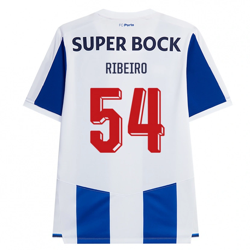 Danxen Dames António Ribeiro #54 Blauw Wit Rood Thuisshirt Thuistenue 2026/27 T-Shirt België