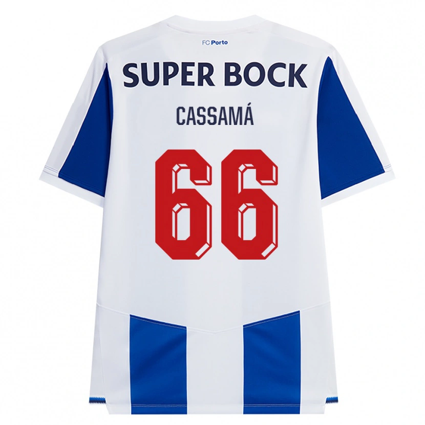 Danxen Dames Adramane Cassamá #66 Blauw Wit Rood Thuisshirt Thuistenue 2026/27 T-Shirt België