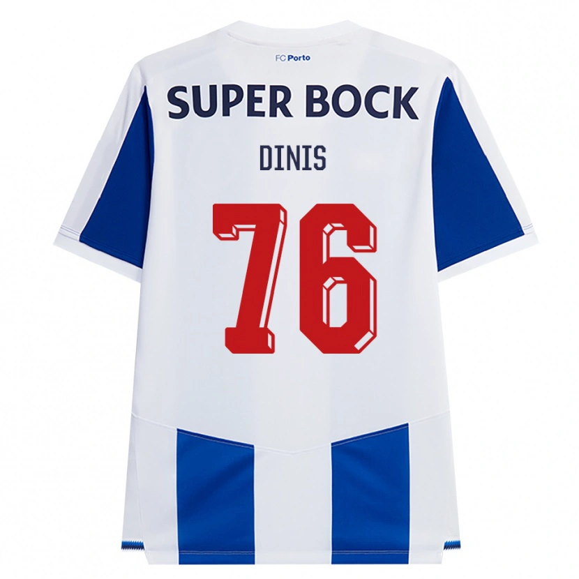 Danxen Dames Dinis Andrade Rodrigues #76 Blauw Wit Rood Thuisshirt Thuistenue 2026/27 T-Shirt België
