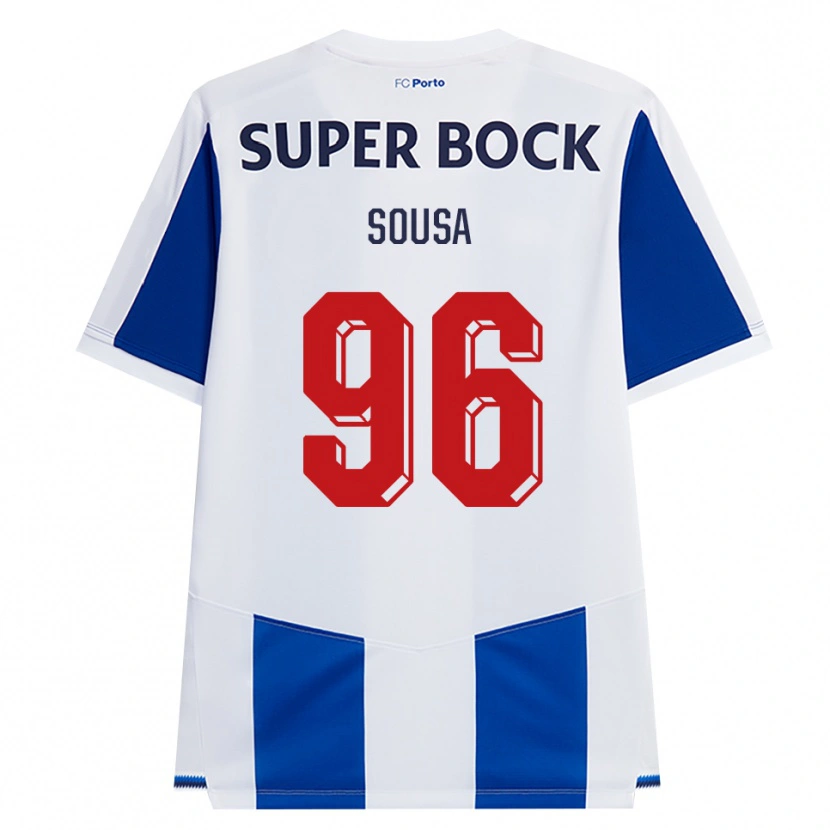 Danxen Dames Filipe Sousa #96 Blauw Wit Rood Thuisshirt Thuistenue 2026/27 T-Shirt België