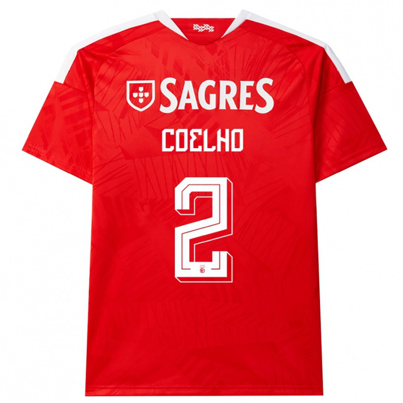 Danxen Dames Diogo Coelho #2 Rood Wit Geel Thuisshirt Thuistenue 2026/27 T-Shirt België